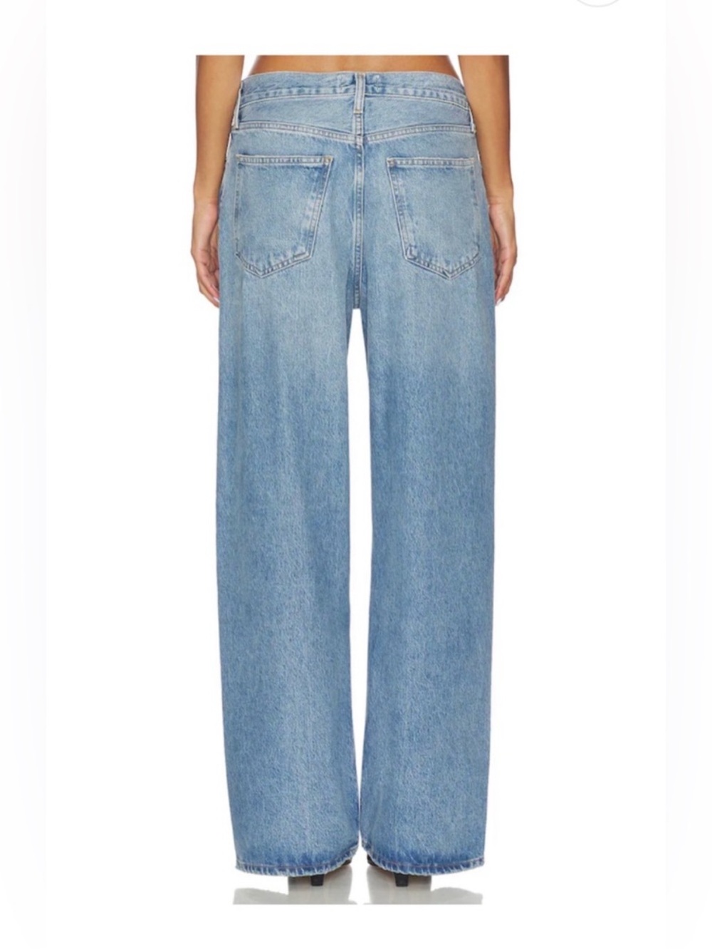 Agolde Light Wash Wide Leg Jeans - Picture 2 of 11